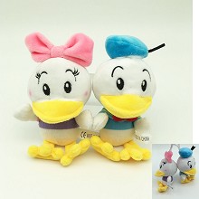 5inches Donald Fauntleroy Duck Daisy Duck anime plush doll set(10pcs a set)