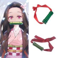 Demon Slayer Kamado Nezuko anime cos plastic bambo...