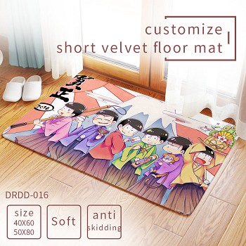 Osomatsu-san anime customize short velvet floor mat