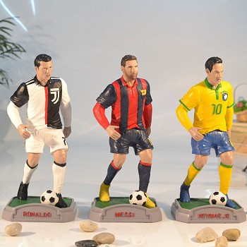 Football star Cristiano Ronaldo Messi Neymar resin fiugre