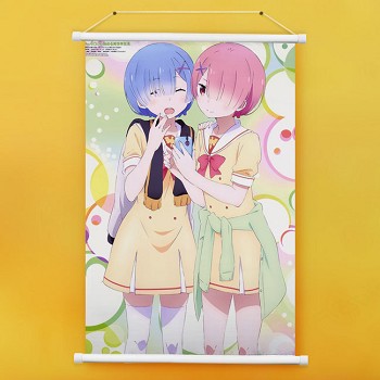 Re:Life in a different world from zero anime wall scroll