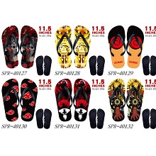 Naruto anime flip flops shoes slippers a pair