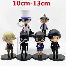 Detective conan anime figures set(6pcs a set)