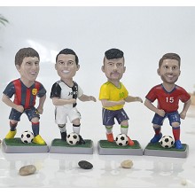 Football star Cristiano Ronaldo Messi resin fiugre