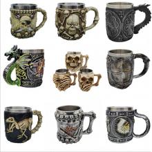 Stainless Steel 3D Skull Cup 450ml