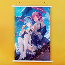 Re:Life in a different world from zero anime wall scroll