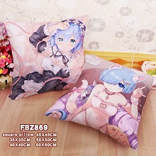 Re:Life in a different world from zero anime two-sided pillow