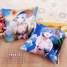 Re:Life in a different world from zero anime two-sided pillow