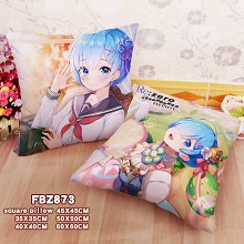 Re:Life in a different world from zero anime two-sided pillow