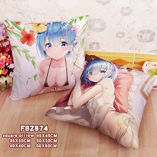 Re:Life in a different world from zero anime two-sided pillow