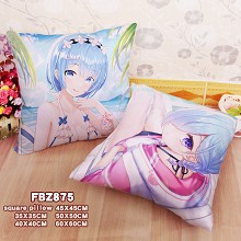 Re:Life in a different world from zero anime two-sided pillow