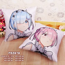 Re:Life in a different world from zero anime two-sided pillow