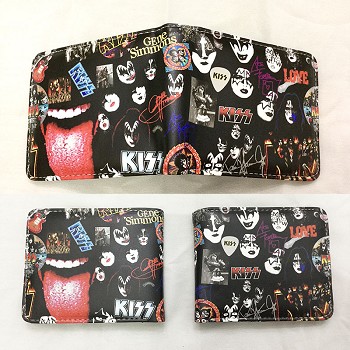 KISS band star wallet