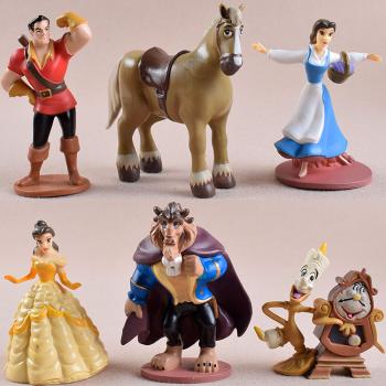 Beauty and the Beast anime figures set(6pcs a set)