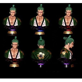 One piece Zoro head anime figure can lighting