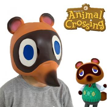 Animal Crossing game cosplay latex mask