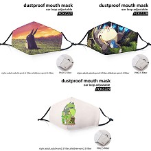 Totoro anime dustproof mouth mask trendy mask