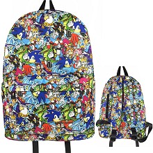 Sonic The Hedgehog game backpack bag