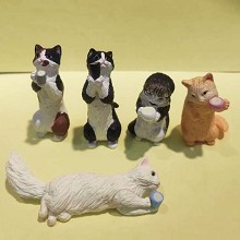 The cat anime figures set(5pcs a set) no box