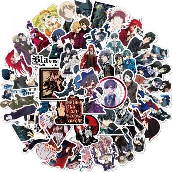 Kuroshitsuji anime  waterproof stickers set(50pcs a set)