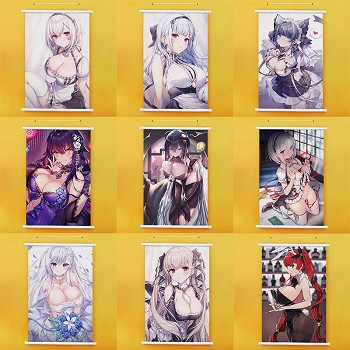 Azur Lane game wall scroll