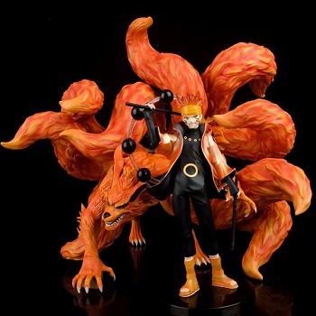 Naruto Uzumaki and Kurama anime figures a set