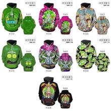 Rick and Morty anime hoodies cloth