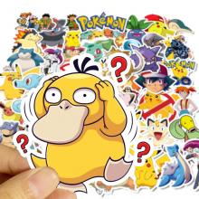 Pikachu anime  waterproof stickers set(50pcs a set)