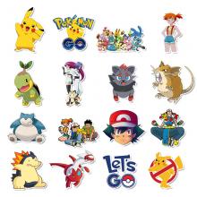 Pikachu anime  waterproof stickers set(50pcs a set)