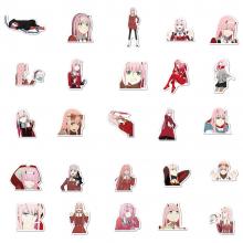 DARLING in the FRANXX  waterproof stickers set(100pcs a set)