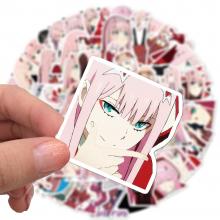 DARLING in the FRANXX  waterproof stickers set(100pcs a set)