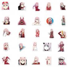DARLING in the FRANXX  waterproof stickers set(100pcs a set)