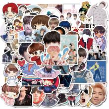 BTS star  waterproof stickers set(76pcs a set)