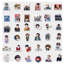 BTS star  waterproof stickers set(76pcs a set)