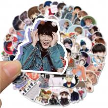 BTS star  waterproof stickers set(76pcs a set)