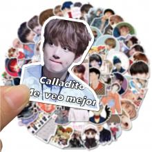 BTS star  waterproof stickers set(76pcs a set)