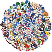 Sonic  waterproof stickers set(100pcs a set)