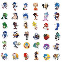 Sonic  waterproof stickers set(100pcs a set)