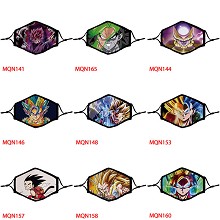 Dragon Ball anime trendy filter mask printed wash mask