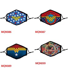 Wonder Woman movie trendy filter mask printed wash...