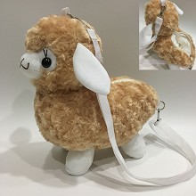 12inches Alpaca Vicugna pacos anime plush satchel shoulder bag