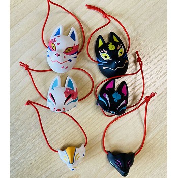 Vulpes mask key chains set(6pcs a set)