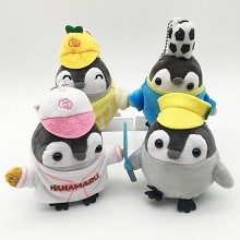 5inches Penguins anime plush dolls set(4pcs a set)