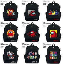 AMONG US anime canvas backpack bag