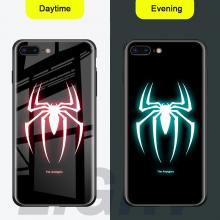 Luminous anime iphone 12/11/7/8/X/XS/XR PLUSH MAX case shell tempered glass cover skin