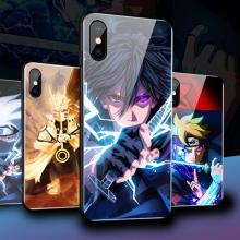Naruto anime call light led flash for iphone cases tempered glass cover skin