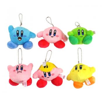 4inches Kirby anime plush doll set(10pcs a set)
