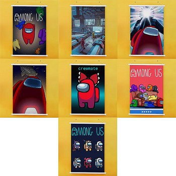 Among Us game wall scroll(60x90CM)