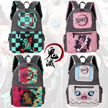 Demon Slayer anime canvas backpack bag