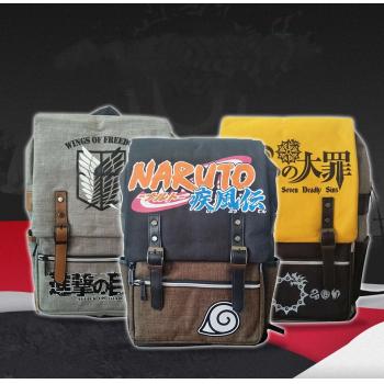 Naruto/Attack on Titan/My here anime backpack bag